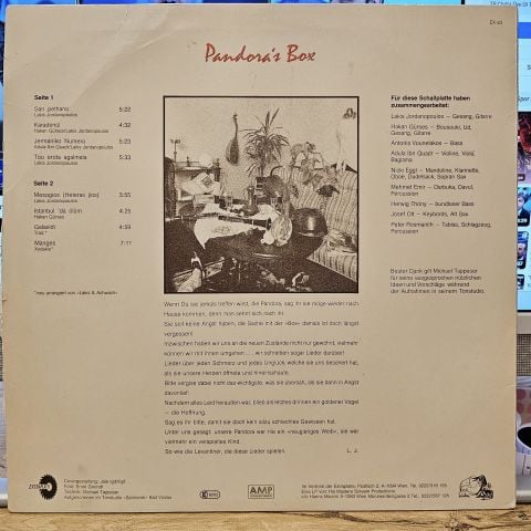 Lakis & Achwach – Pandora's Box LP PLAK