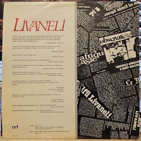 Zülfü Livaneli – Ada LP PLAK