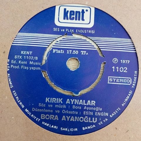 BORA AYANOĞLU - KIRIK AYNALAR 45LİK PLAK