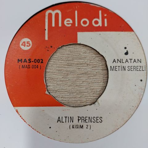 METİN SEREZLİ - ALTIN PRENSES 45LİK PLAK