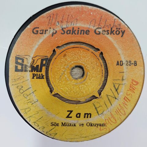 GARİP SAKİNE GESKÖY - ZAM 45LİK PLAK