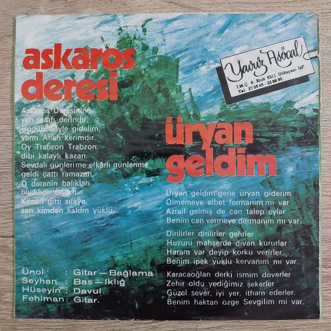 Cem Karaca & Kardaşlar – Askaros Deresi / Üryan Geldim 45LİK PLAK