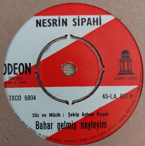 Nesrin Sipahi – Ufacık Tefecik / Bahar Gelmiş Neyleyim 45LİK PLAK