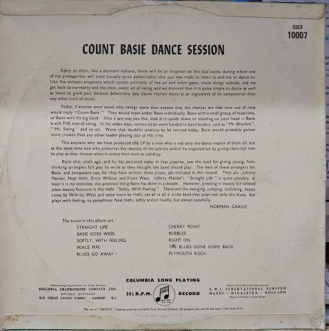 Count Basie – Count Basie Dance Session LP PLAK