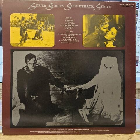 Miklós Rózsa – El Cid Original Soundtrack LP PLAK (BATTAL GAZİ FİLM MÜZİĞİ)