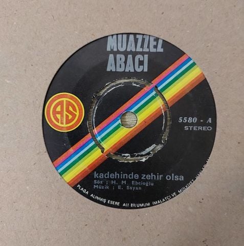 Muazzez Abacı – Kadehinde Zehir Olsa / Güller Arasında 45LİK PLAK