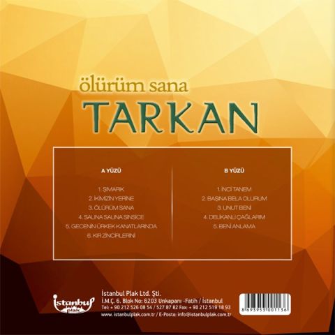 TARKAN - ÖLÜRÜM SANA LP PLAK