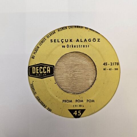 Selçuk Alagöz Ve Orkestrası – Köyümüz / Prom Pom Pom 45LİK PLAK