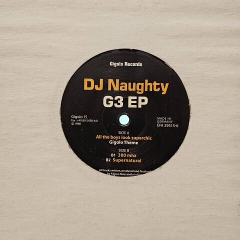 DJ Naughty – G3 EP LP PLAK