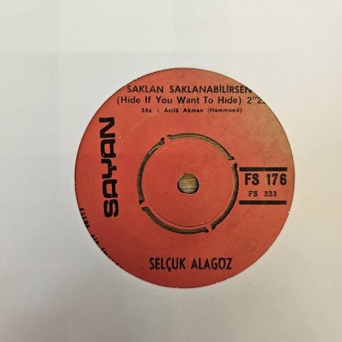 Selçuk Alagöz – Saklan Saklanabilirsen / Ringo 45LİK PLAK