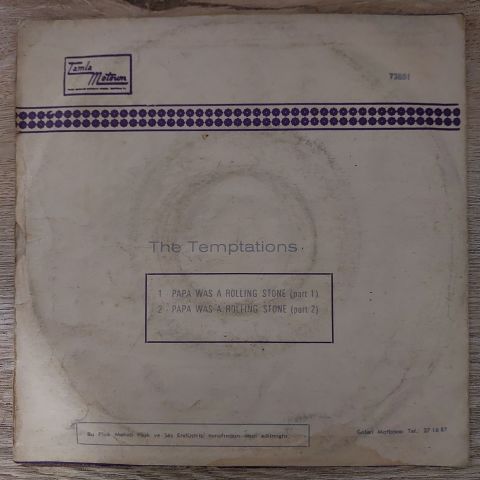 The Temptations – Papa Was A Rolling Stone 45LİK PLAK