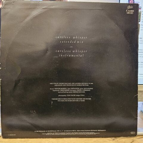 George Michael – Careless Whisper (Extended Mix) LP PLAK