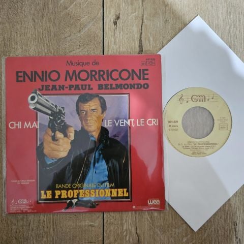 Ennio Morricone – Chi Mai / Le Vent, Le Cri - Bande Originale Du Film Le Professionnel 45LİK PLAK