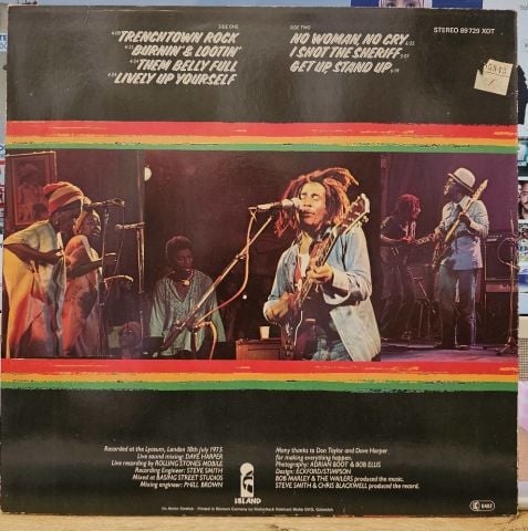 Bob Marley And The Wailers – Live LP PLAK