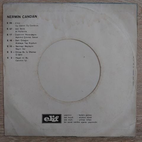 Nermin Candan – Canımın İçi / Hayat Mı Bu 45LİK PLAK