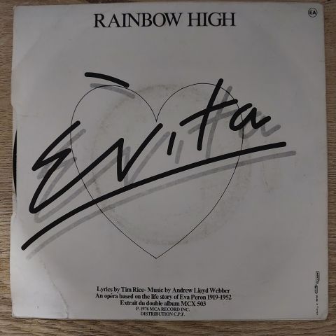 Julie Covington – Don't Cry For Me Argentina 45LİK PLAK