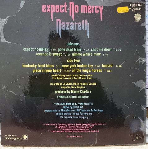 Nazareth – Expect No Mercy LP PLAK