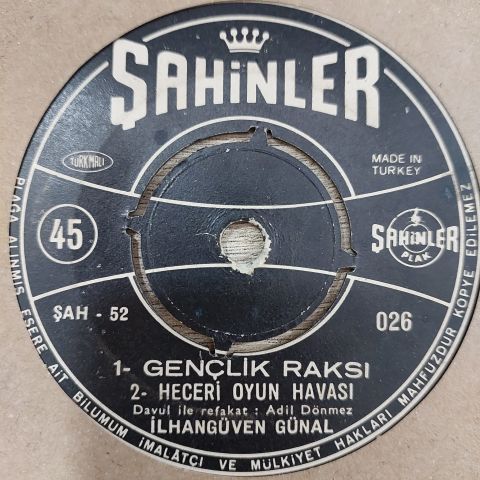 İLHANGÜVEN GÜNAL - GENÇLİK RAKSI 45LİK PLAK