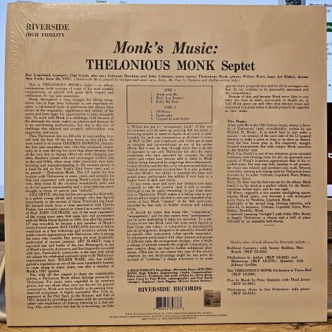 Thelonious Monk Septet – Monk's Music LP PLAK