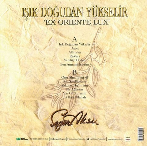 Sezen Aksu – Işık Doğudan Yükselir Ex Oriente Lux LP PLAK