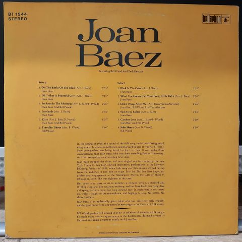 Joan Baez – Joan Baez LP PLAK