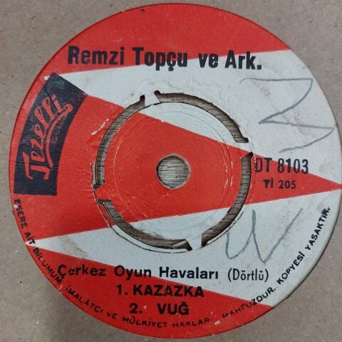 REMZİ TOPÇU - KAZAZKA 45LİK PLAK
