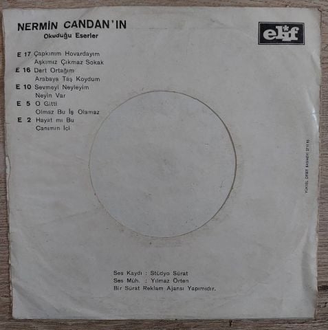 Nermin Candan – O Gitti / Olmaz Bu İş Olamaz 45LİK PLAK