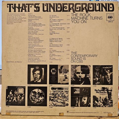 Various – That's Underground (The Rock Machine Turns You On) LP PLAK RENKLİ PLAK
