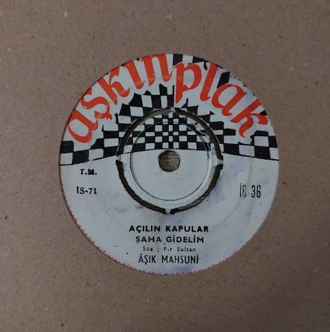 Aşık Mahzuni Şerif – Açılın Kapılar Şaha Gidelim / Dağlar Ağlar Ağlar Pir Sultan Deyu 45LİK PLAK