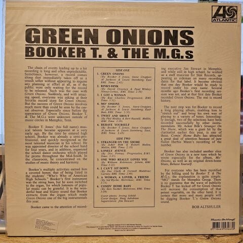 Booker T & The MG's - Green Onions album cover More images LP PLAK