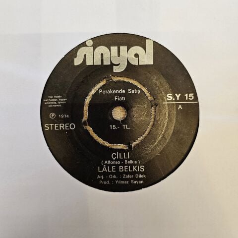 LALE BELKIS - ÇİLLİ 45LİK PLAK