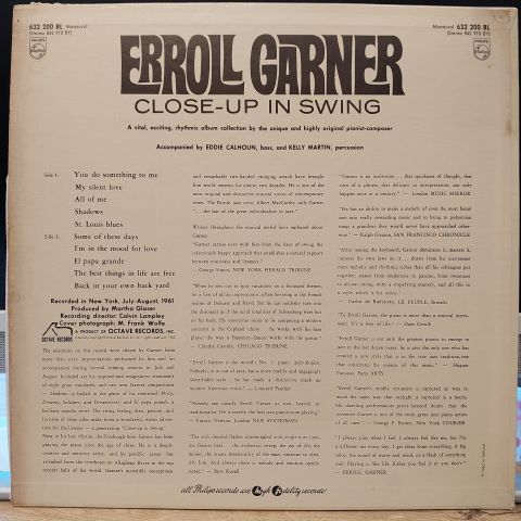 Erroll Garner – Close-up In Swing LP PLAK