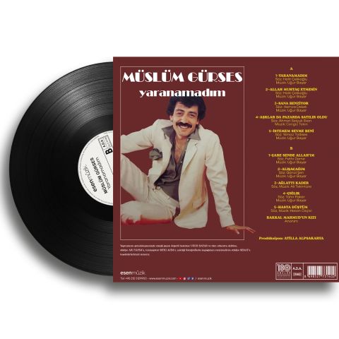 MÜSLÜM GÜRSES - YARANAMADIM LP PLAK