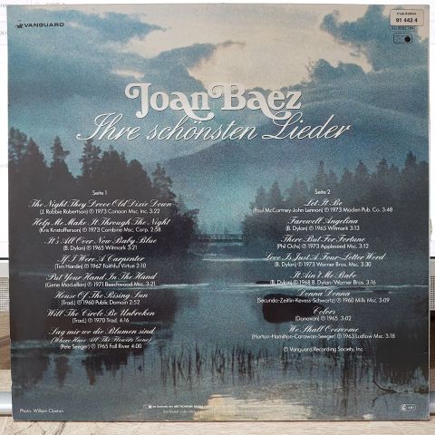 Joan Baez – Ihre Schönsten Lieder LP PLAK