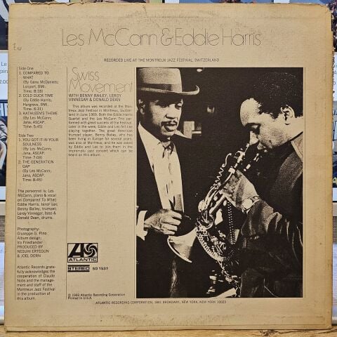 Les McCann & Eddie Harris – Swiss Movement LP PLAK