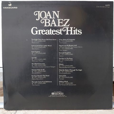 Joan Baez – Greatest Hits LP PLAK