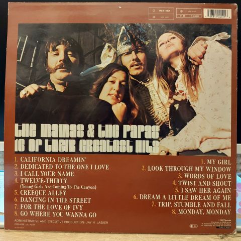 The Mamas & The Papas – 16 Of Their Greatest Hits LP PLAK
