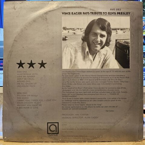 Vince Eager – Pays Tribute To Elvis Presley LP PLAK