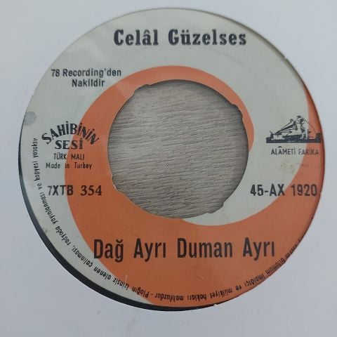 DİYARBAKIRLI CELAL GÜZELSES - AĞLAMA YAR AĞLAMA 45LİK PLAK