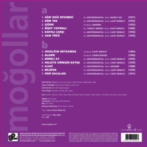 Moğollar - 1968 - 2000  LP PLAK