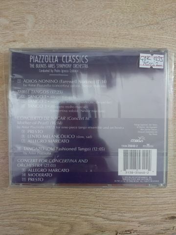 PIAZZOLLA CLASSICS CD