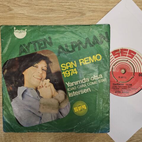 AYTEN ALPMAN - YANIMDA OLSA İSTERSEN 45LİK PLAK