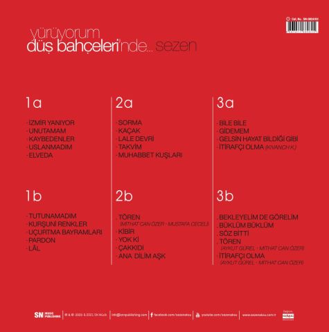 SEZEN AKSU - DÜŞ BAHÇELERİNDE YÜRÜYORUM LP PLAK