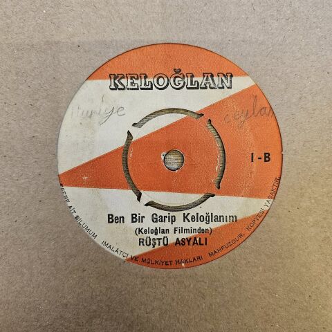 Rüştü Asyalı – Uyan Güzel / Ben Bir Garip Keloğlanım 45LİK PLAK