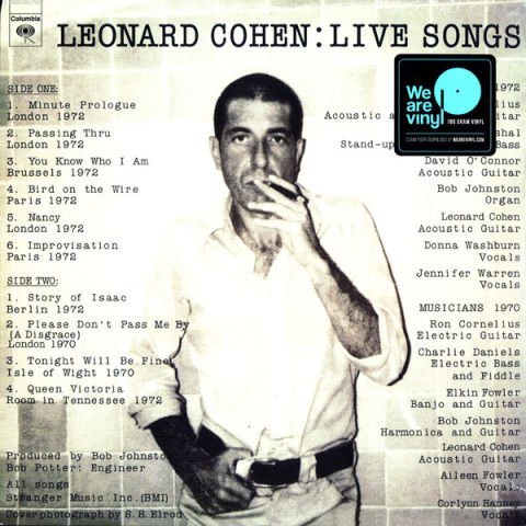 Leonard Cohen – Live Songs LP PLAK
