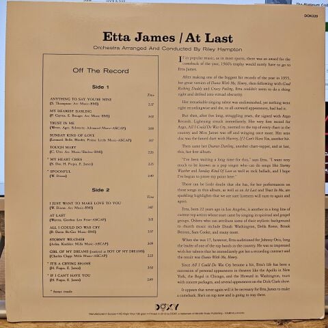 Etta James – At Last! LP PLAK