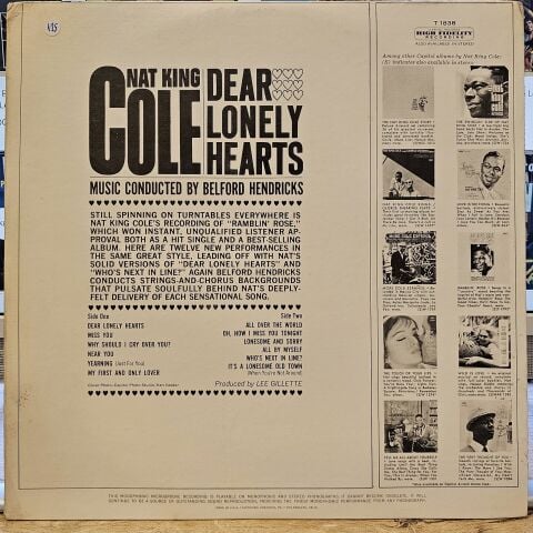 Nat King Cole – Dear Lonely Hearts LP PLAK