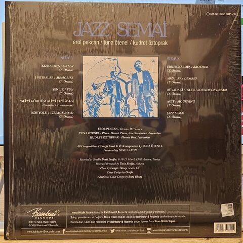 Erol Pekcan, Tuna Ötenel, Kudret Öztoprak – Jazz Semai LP PLAK