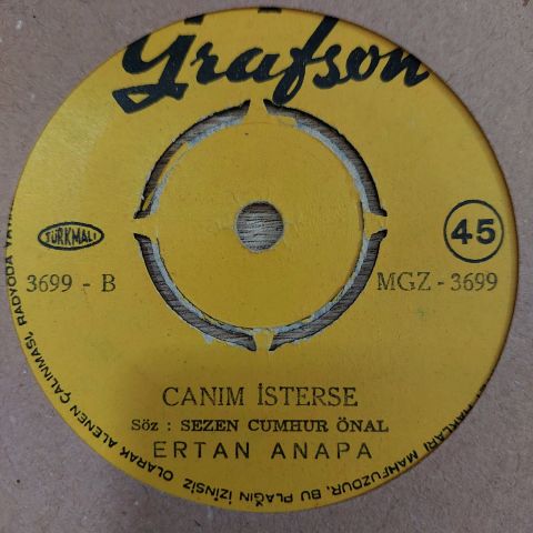 ERTAN ANAPA - CANIM İSTERSE 45LİK PLAK