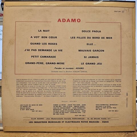 Adamo – Adamo Volume 2 LP PLAK